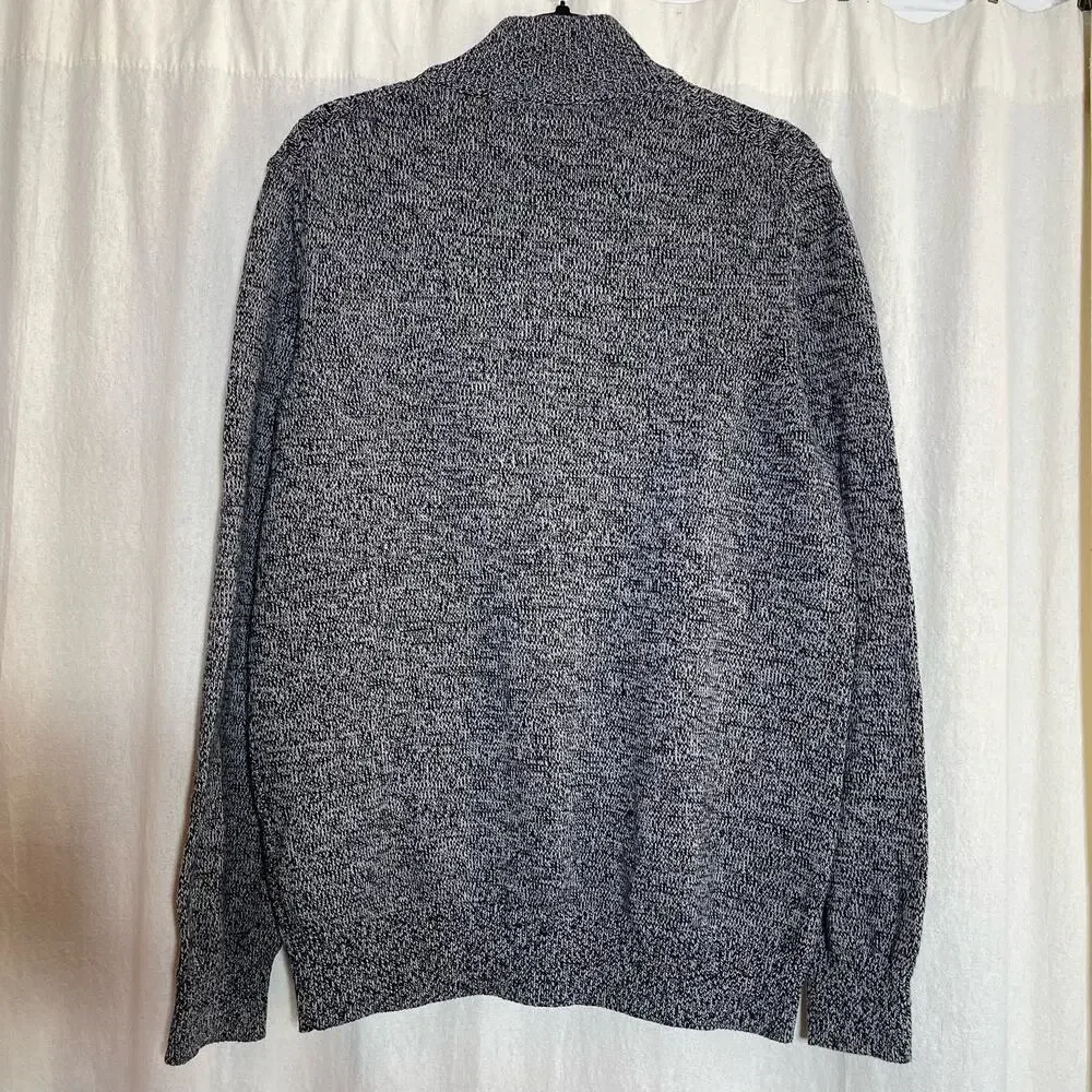 Calvin Klein Men's Knit Sweater Quarter Zip Pullover Cardigan Sz Medium